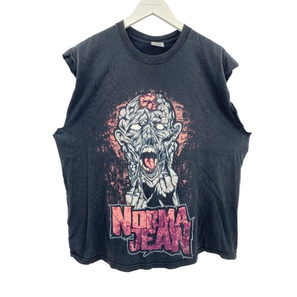 VTG Norma Jean graphic Band Tee tshirt Size XL distressed Zombie metalcore Metal - Picture 1 of 10